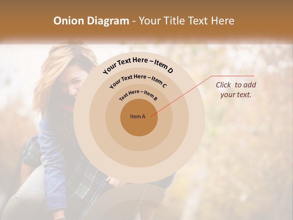 A Man Carrying A Woman On His Back PowerPoint Template