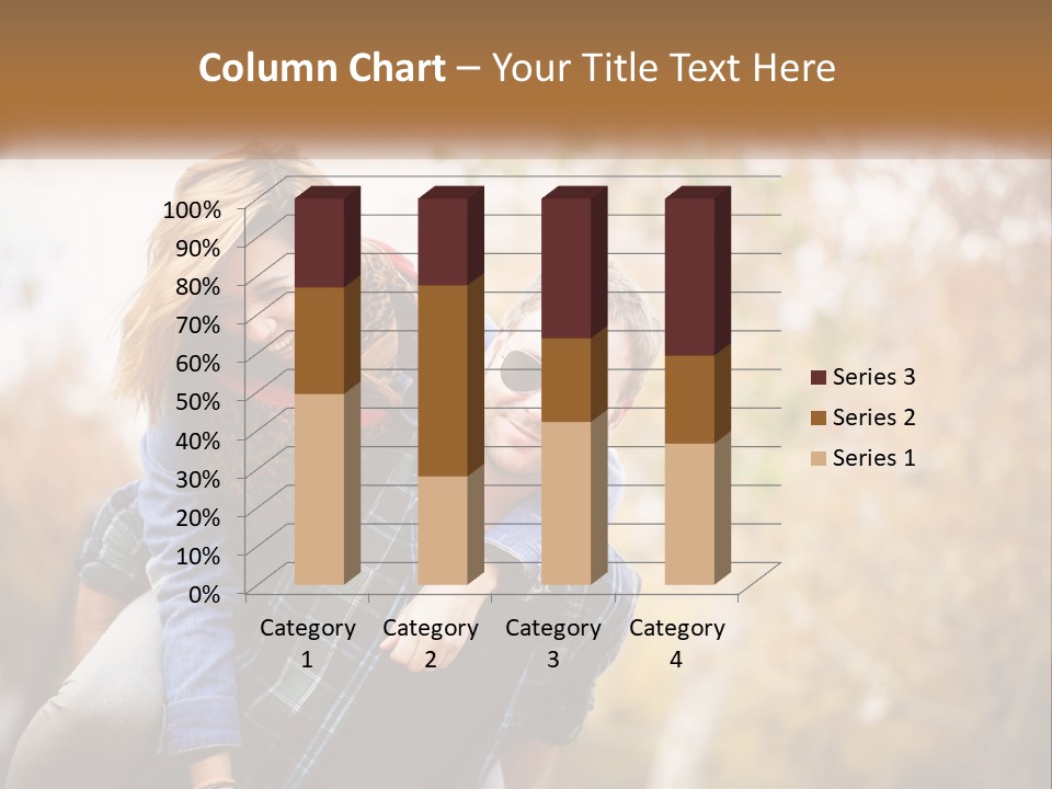 A Man Carrying A Woman On His Back PowerPoint Template