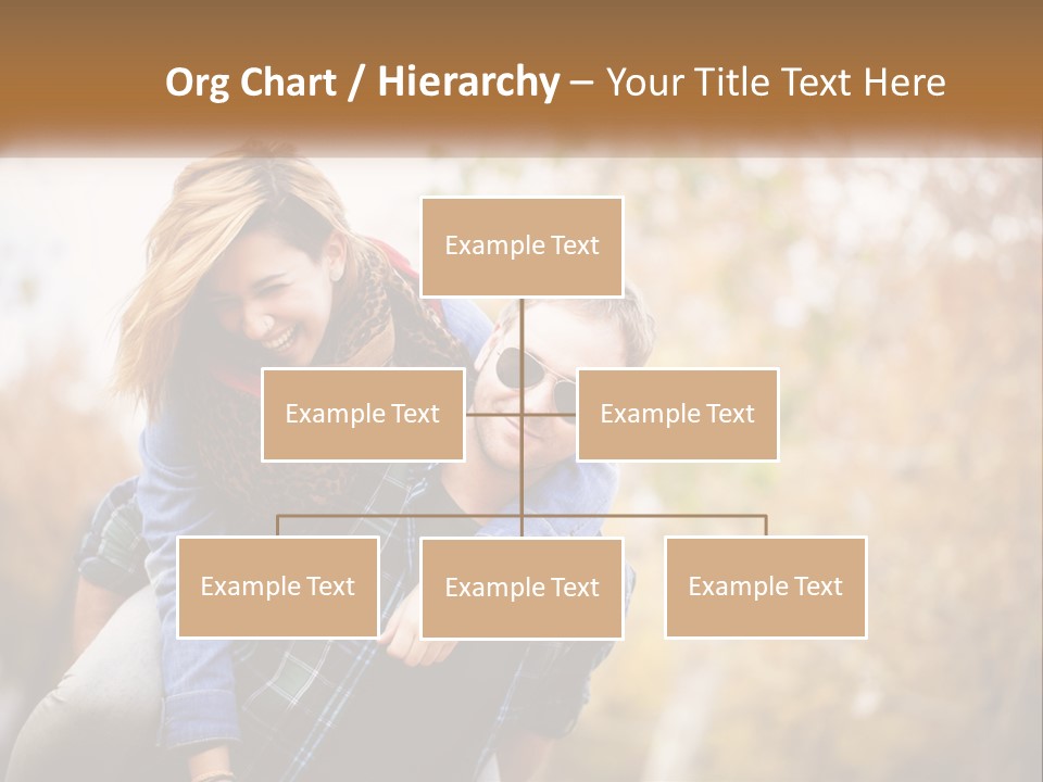 A Man Carrying A Woman On His Back PowerPoint Template