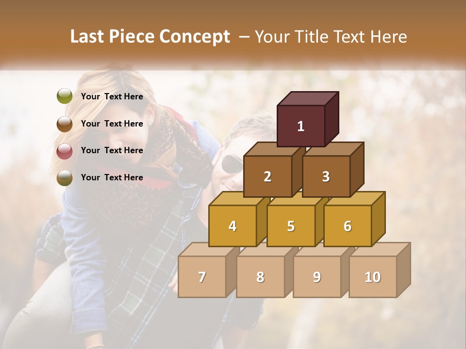 A Man Carrying A Woman On His Back PowerPoint Template