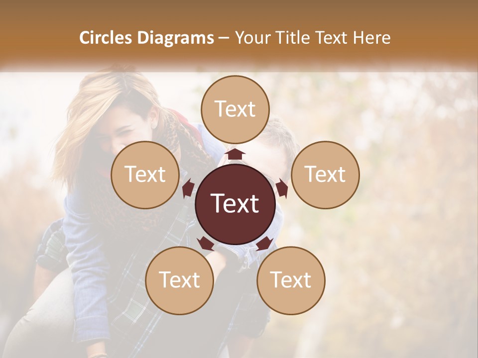 A Man Carrying A Woman On His Back PowerPoint Template