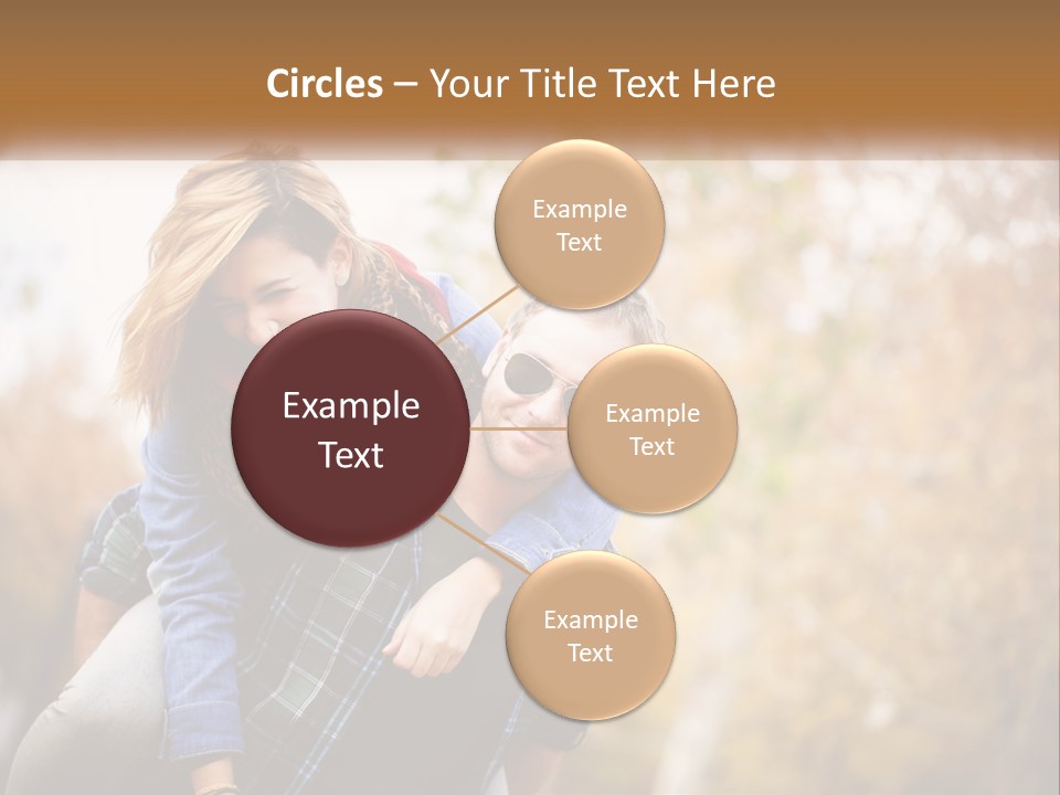 A Man Carrying A Woman On His Back PowerPoint Template