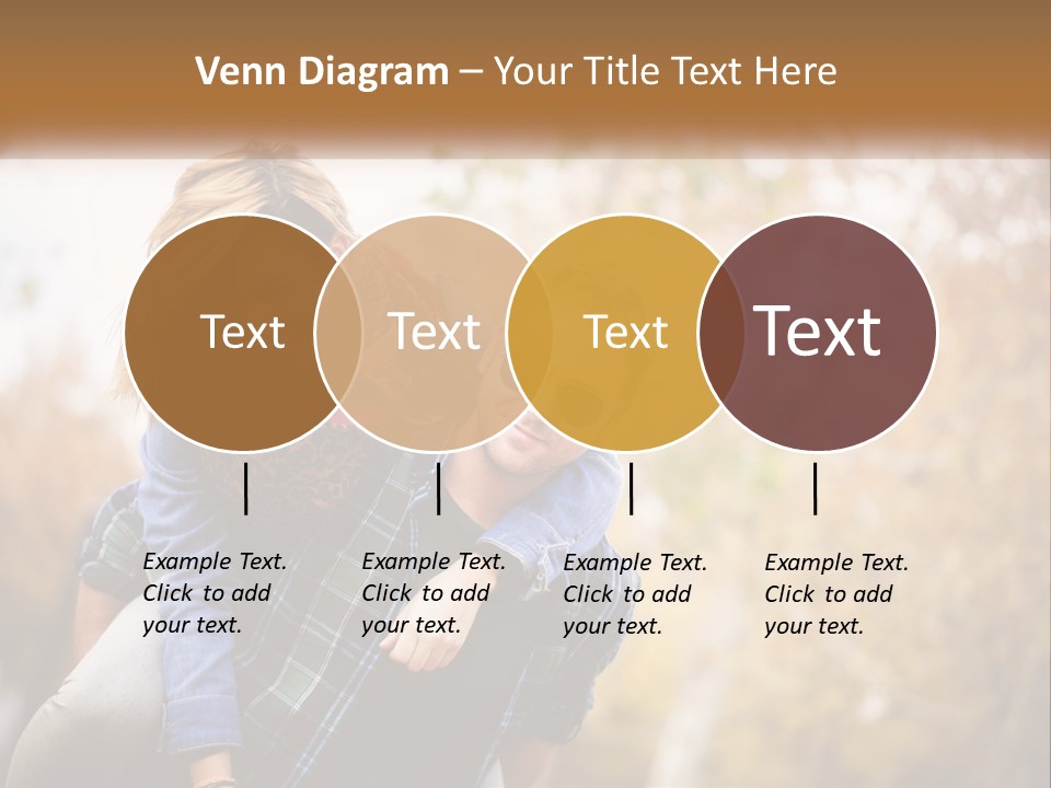 A Man Carrying A Woman On His Back PowerPoint Template