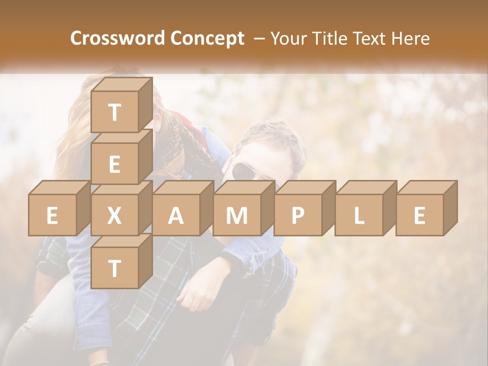 A Man Carrying A Woman On His Back PowerPoint Template