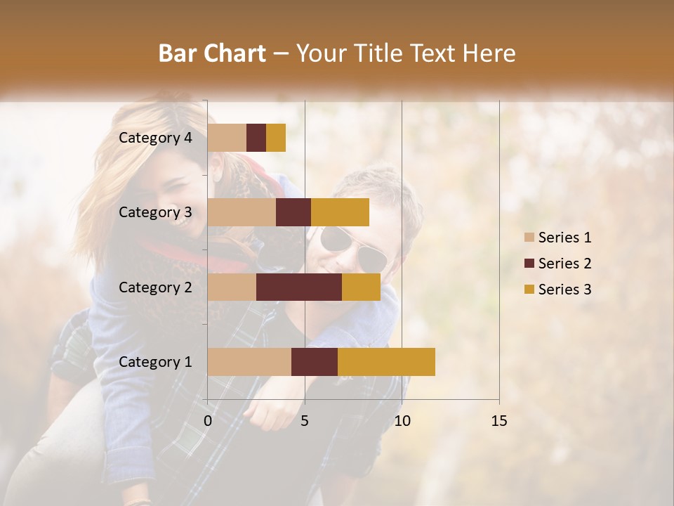 A Man Carrying A Woman On His Back PowerPoint Template