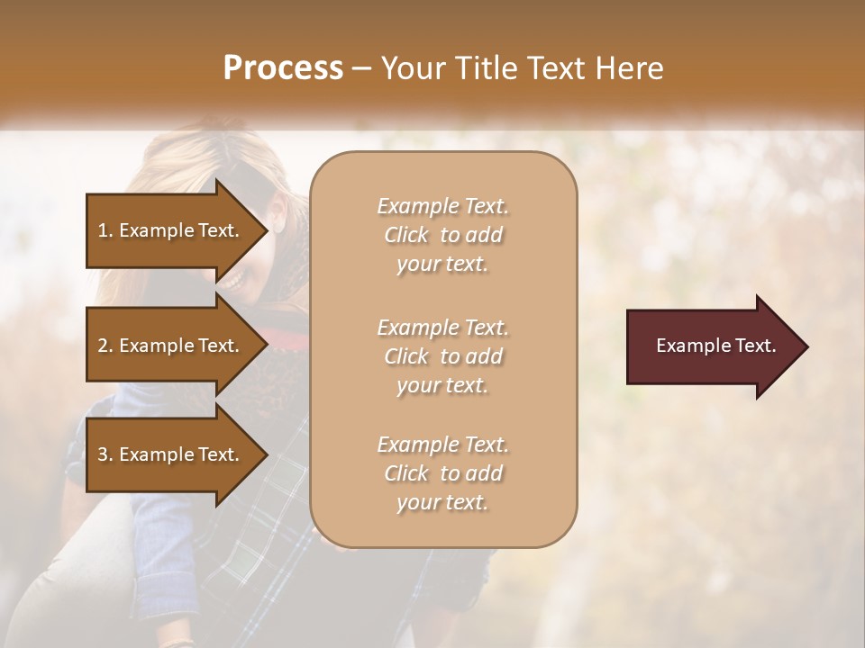 A Man Carrying A Woman On His Back PowerPoint Template