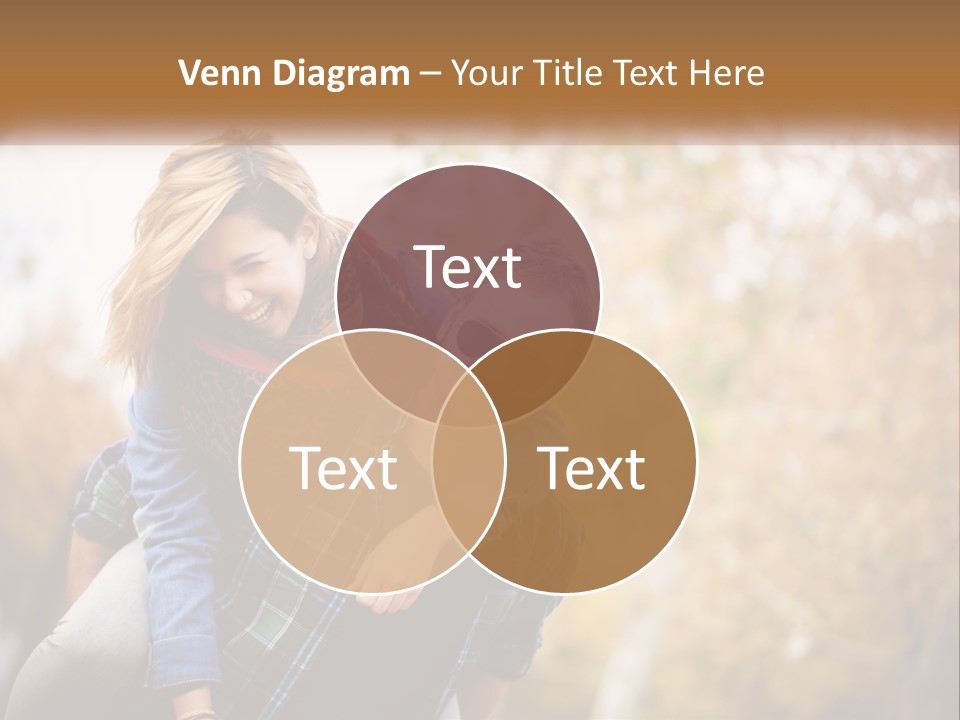 A Man Carrying A Woman On His Back PowerPoint Template