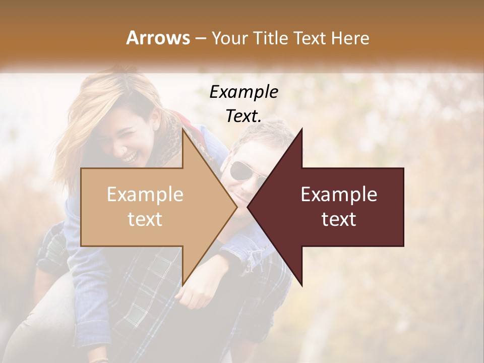 A Man Carrying A Woman On His Back PowerPoint Template