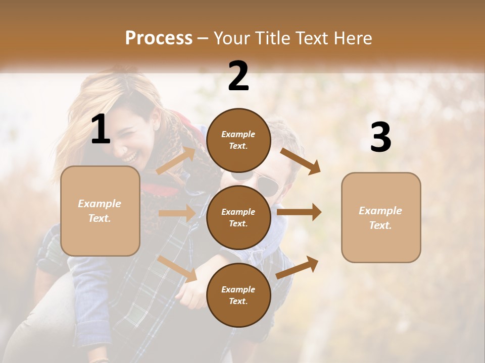 A Man Carrying A Woman On His Back PowerPoint Template