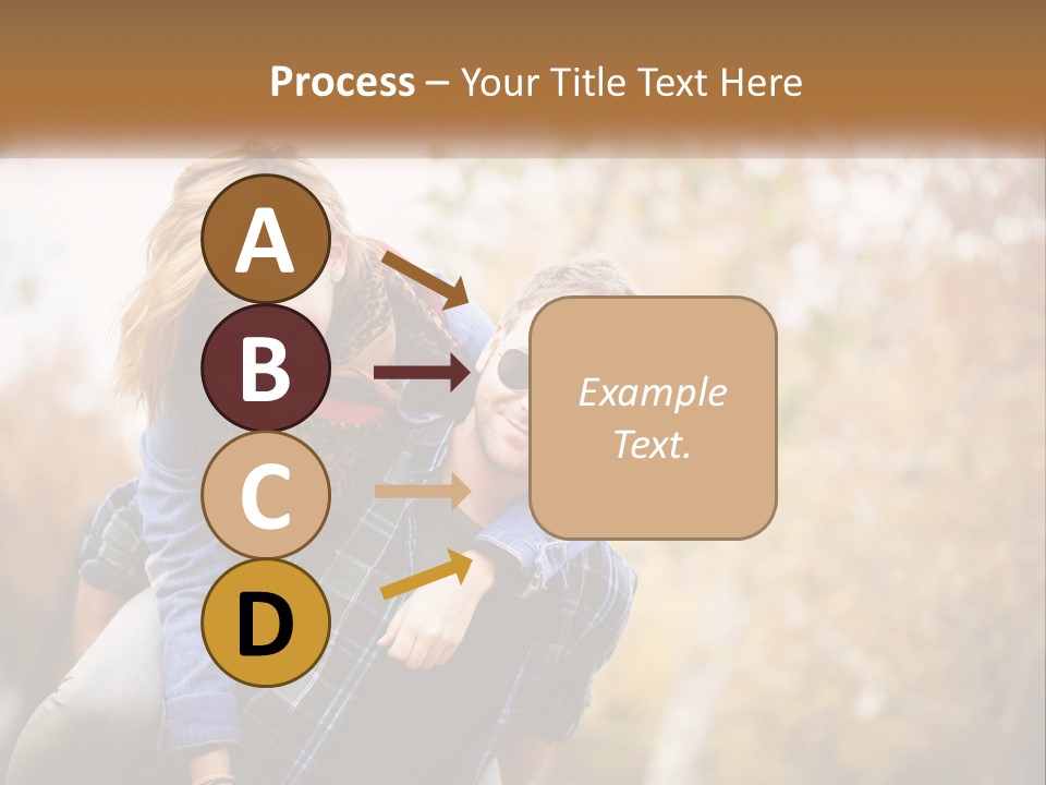 A Man Carrying A Woman On His Back PowerPoint Template