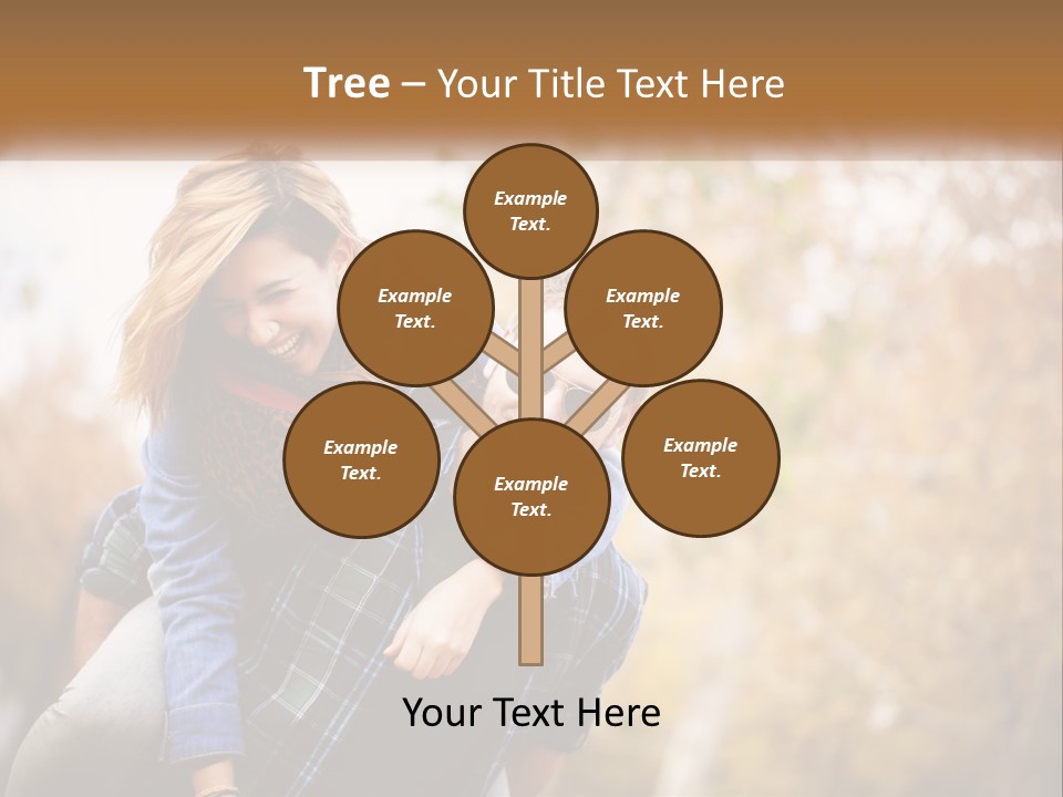 A Man Carrying A Woman On His Back PowerPoint Template