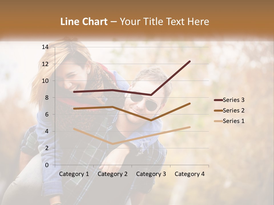 A Man Carrying A Woman On His Back PowerPoint Template