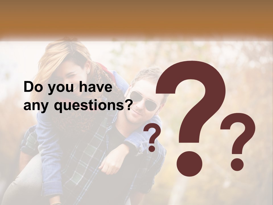 A Man Carrying A Woman On His Back PowerPoint Template