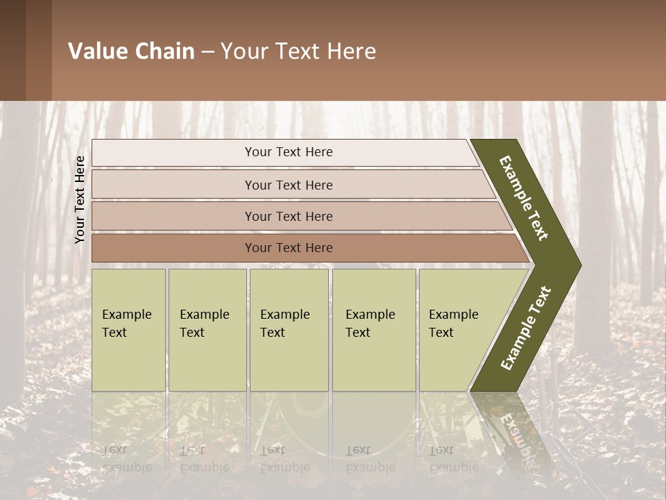 A Woman Is Playing Drums In The Woods PowerPoint Template