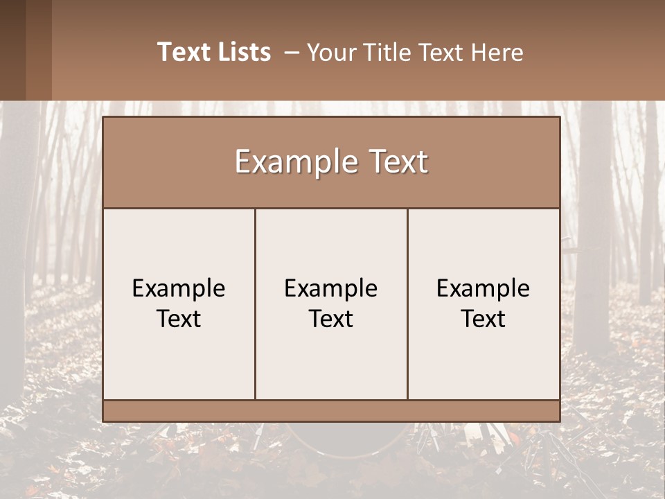 A Woman Is Playing Drums In The Woods PowerPoint Template