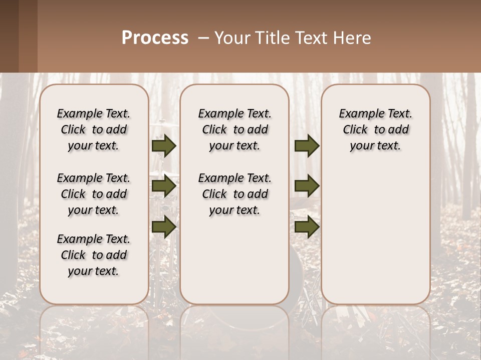 A Woman Is Playing Drums In The Woods PowerPoint Template