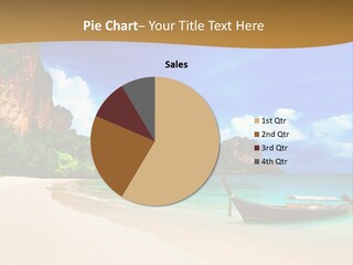 A Boat Sitting On Top Of A Sandy Beach PowerPoint Template