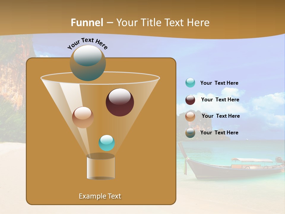 A Boat Sitting On Top Of A Sandy Beach PowerPoint Template