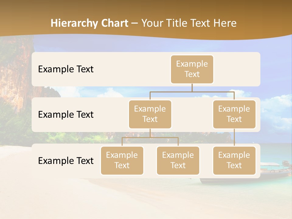 A Boat Sitting On Top Of A Sandy Beach PowerPoint Template