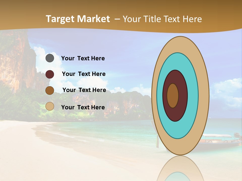 A Boat Sitting On Top Of A Sandy Beach PowerPoint Template