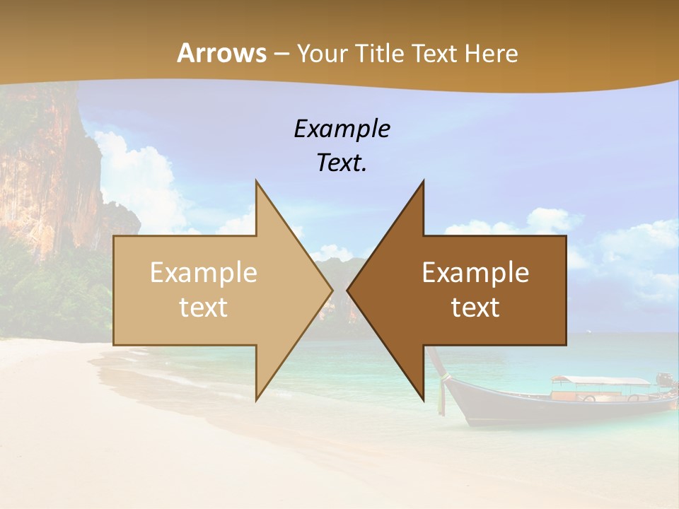 A Boat Sitting On Top Of A Sandy Beach PowerPoint Template