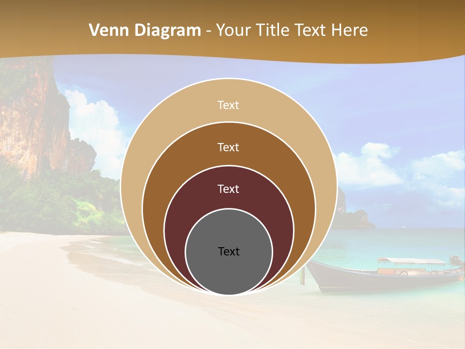 A Boat Sitting On Top Of A Sandy Beach PowerPoint Template