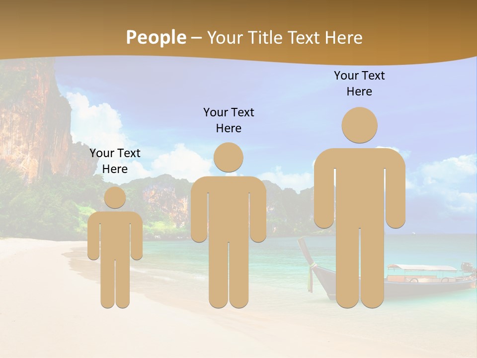 A Boat Sitting On Top Of A Sandy Beach PowerPoint Template