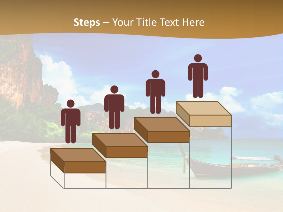 A Boat Sitting On Top Of A Sandy Beach PowerPoint Template