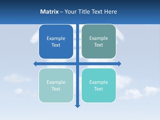 A Cloud Shaped House With A Blue Sky In The Background PowerPoint Template