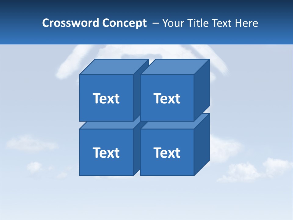 A Cloud Shaped House With A Blue Sky In The Background PowerPoint Template