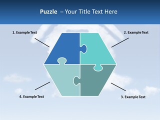 A Cloud Shaped House With A Blue Sky In The Background PowerPoint Template