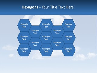 A Cloud Shaped House With A Blue Sky In The Background PowerPoint Template