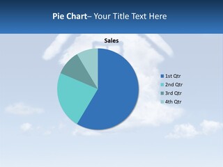 A Cloud Shaped House With A Blue Sky In The Background PowerPoint Template