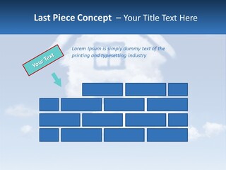 A Cloud Shaped House With A Blue Sky In The Background PowerPoint Template