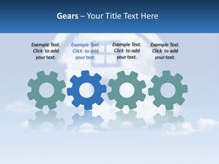 A Cloud Shaped House With A Blue Sky In The Background PowerPoint Template