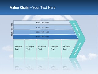 A Cloud Shaped House With A Blue Sky In The Background PowerPoint Template