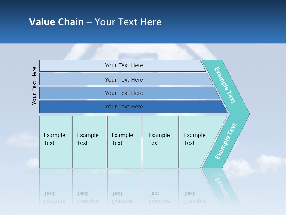 A Cloud Shaped House With A Blue Sky In The Background PowerPoint Template