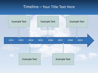 A Cloud Shaped House With A Blue Sky In The Background PowerPoint Template