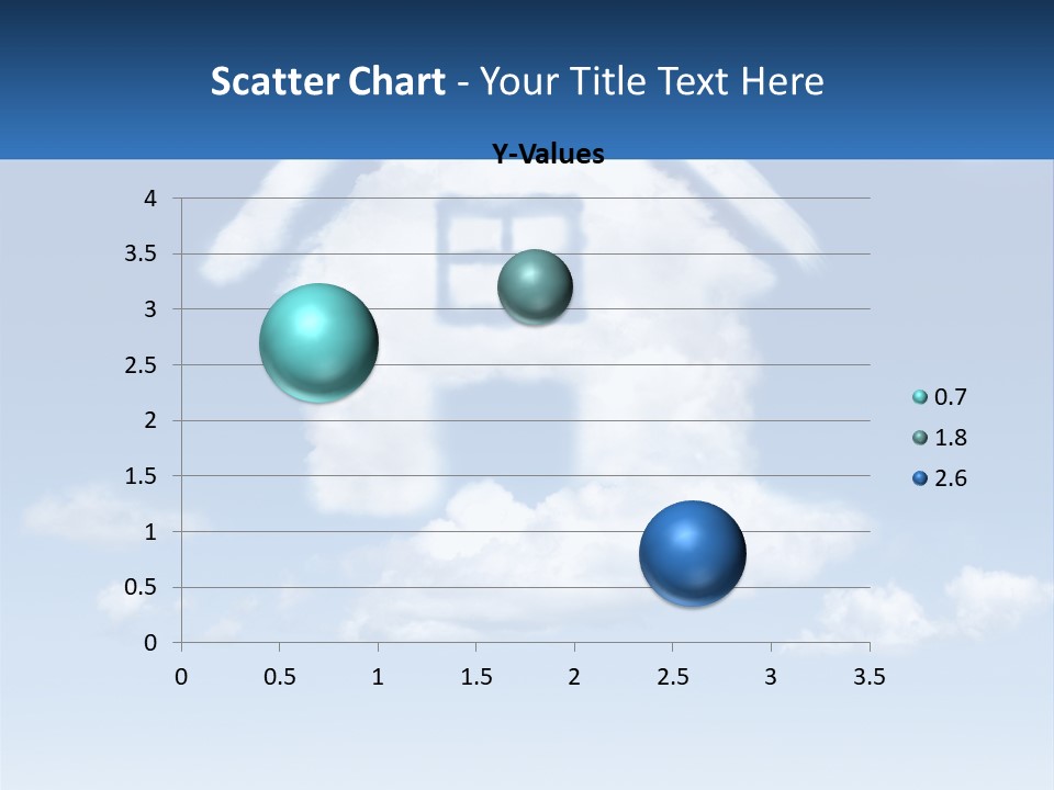 A Cloud Shaped House With A Blue Sky In The Background PowerPoint Template