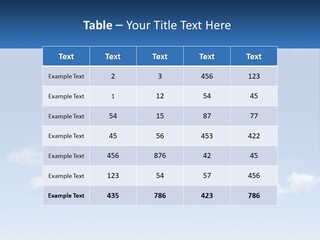 A Cloud Shaped House With A Blue Sky In The Background PowerPoint Template