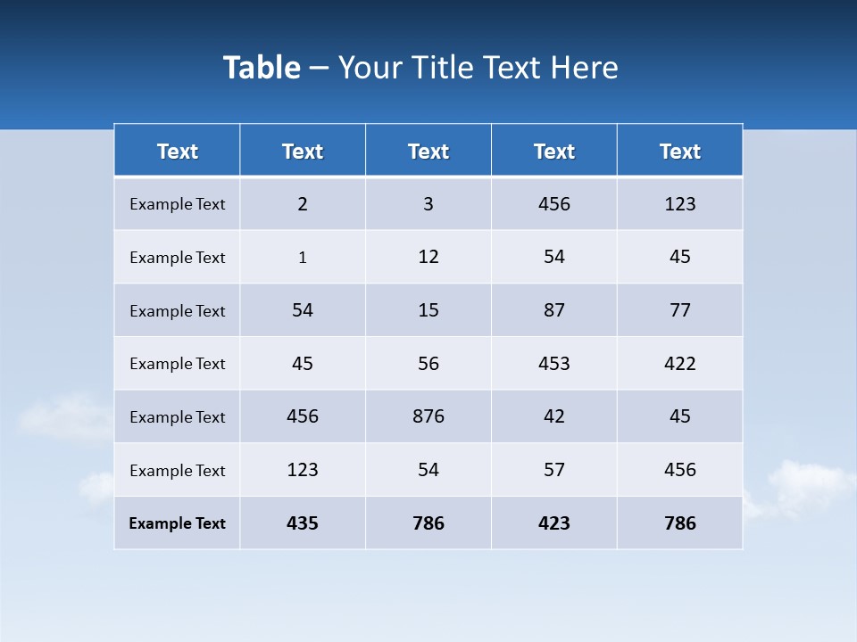 A Cloud Shaped House With A Blue Sky In The Background PowerPoint Template