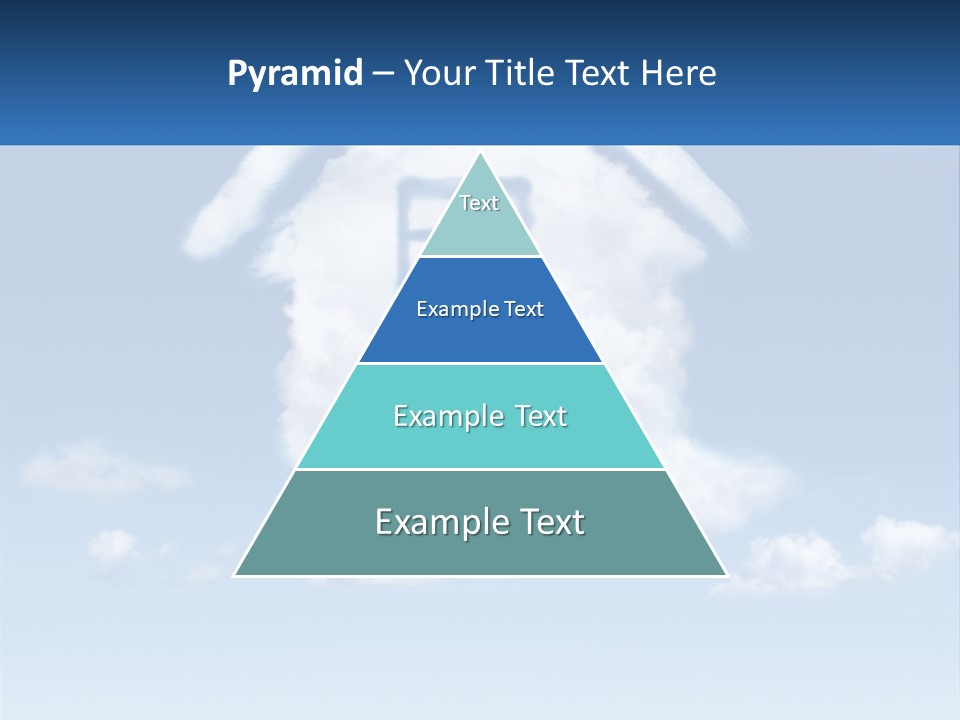 A Cloud Shaped House With A Blue Sky In The Background PowerPoint Template