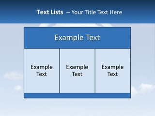 A Cloud Shaped House With A Blue Sky In The Background PowerPoint Template