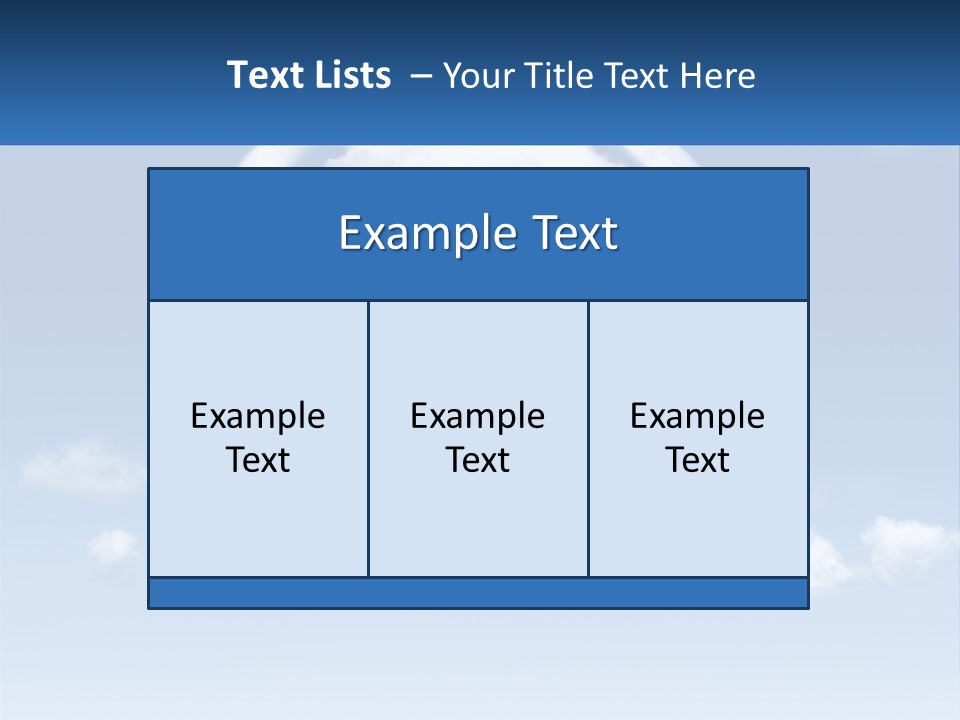 A Cloud Shaped House With A Blue Sky In The Background PowerPoint Template