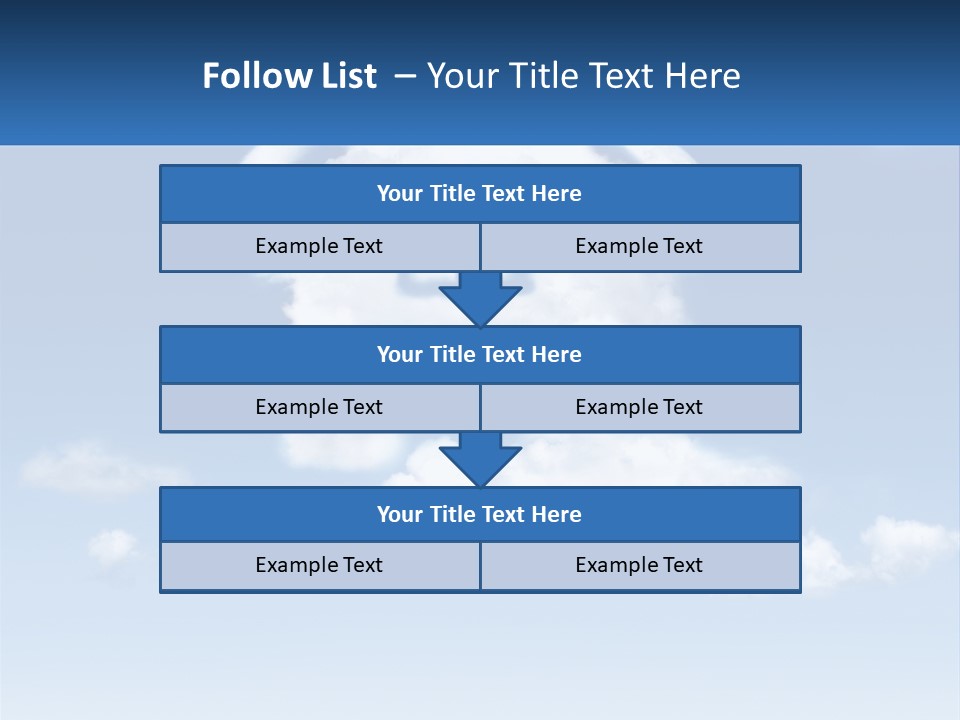 A Cloud Shaped House With A Blue Sky In The Background PowerPoint Template