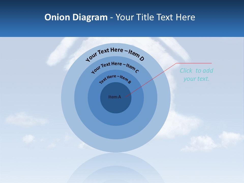 A Cloud Shaped House With A Blue Sky In The Background PowerPoint Template