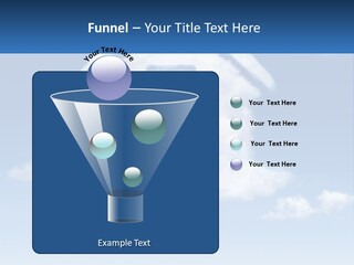 A Cloud Shaped House With A Blue Sky In The Background PowerPoint Template