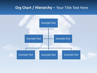 A Cloud Shaped House With A Blue Sky In The Background PowerPoint Template