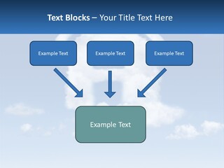 A Cloud Shaped House With A Blue Sky In The Background PowerPoint Template