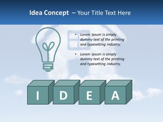 A Cloud Shaped House With A Blue Sky In The Background PowerPoint Template